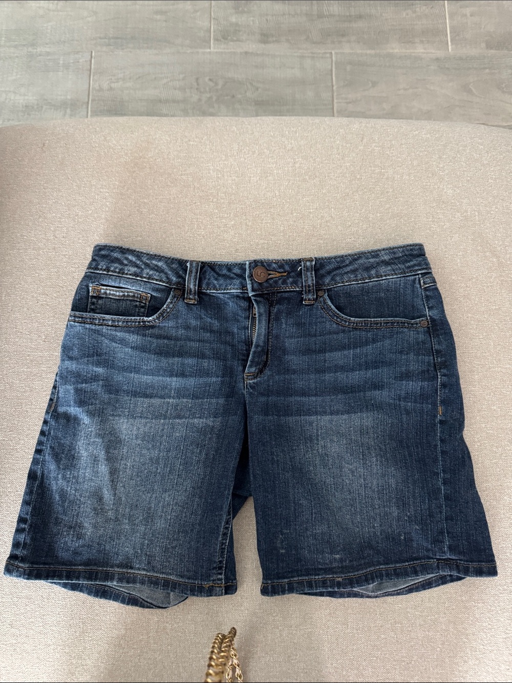 Lauren Conrad Classic Dark Wash Denim Women's Shorts